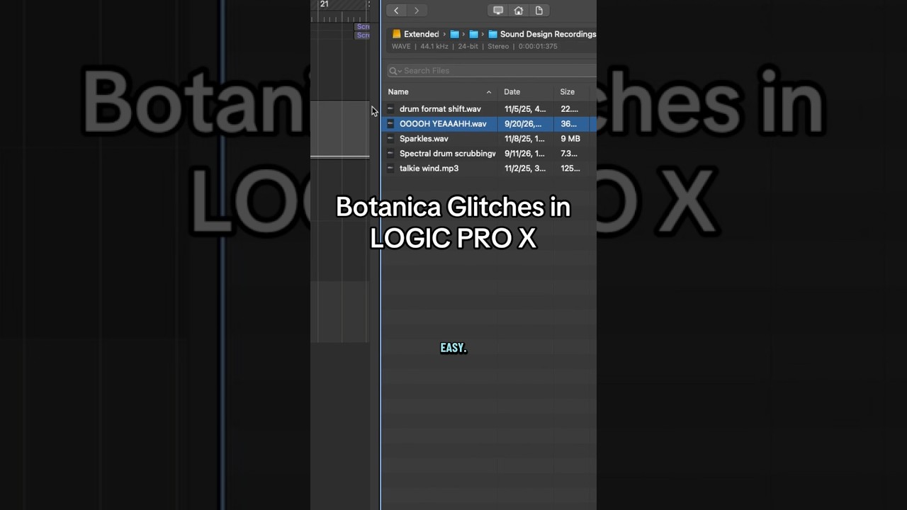 Botanica glitches are EASY! #botanica #sounddesign #mrhightide: video thumbnail
