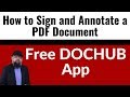 How to Sign a PDF in Google Drive using a Free App DocHub