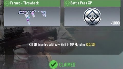 Call Of Duty Kill 10 Enemies with any SMG in MP Matches Task Complete