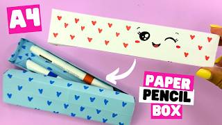 DIY No Glue, Tape, Scissors Easy Origami Pencil box / Cute Paper Organizer