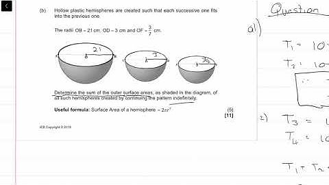 2018 Final|Matric IEB Maths Paper 1|Question 2| Number Patterns