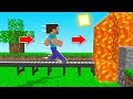 Minecraft BUT You Can ONLY WALK STRAIGHT! (no turning)