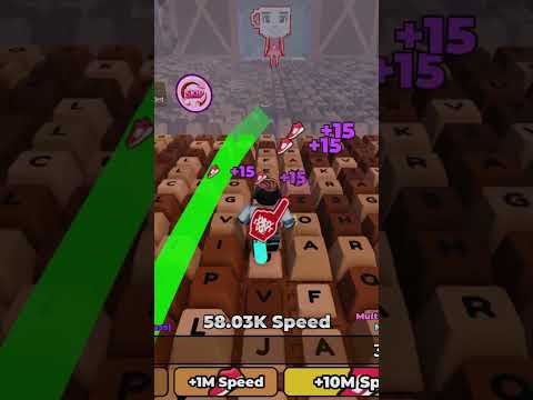 Completing Level 8 Speed Challenge #roblox #keyboardrun