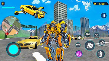 Bumblebee Multiple Vehicle Transformation Jet Robot Car Game 2020 - Android Gameplay