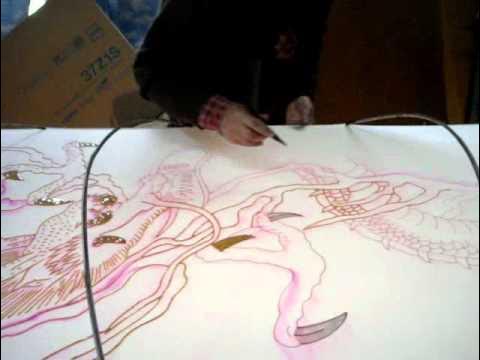 竜虎 筒描き武者絵のぼり 奈良 井上様 伊藤のぼり店 YouTube