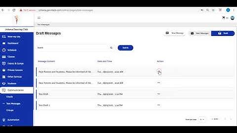 How to delete draft text message