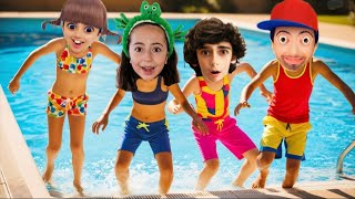 Esma Had A Pool Party With The Team Annoying Pelinsu Fell Into The Pool