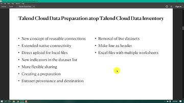 Talend Data Preparation - Introduction, Concepts and Architecture