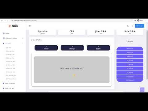 Spacebar Counter - Space Bar Clicker Test
