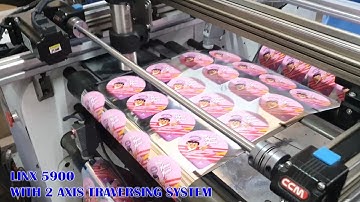 LINX 5900 Continuous Inkjet Printer Moving Device on TRAVERSING REWINDER