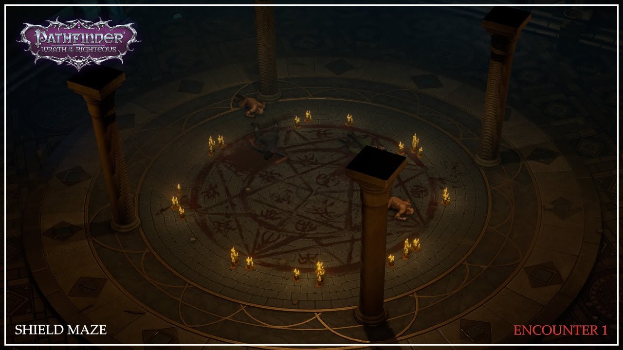 Shield Maze Map Pathfinder Wrath Of The Righteous - Unfair - Shield Maze - Encounter 1 ...