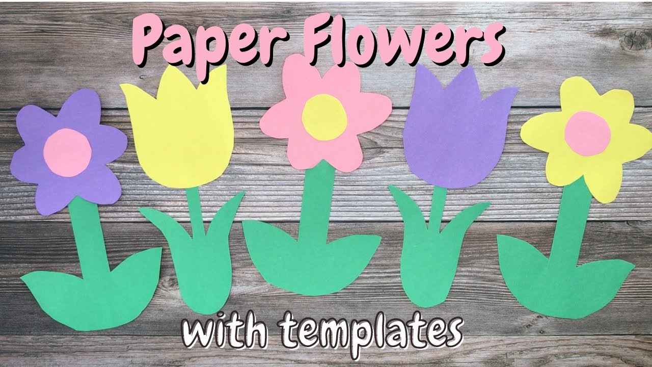flower craft printable free flower template crafting jeannie