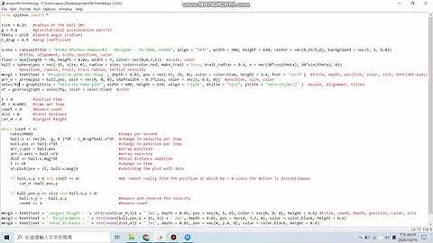 Vpython assignment 1 : Projectile with Air Drag