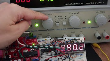 Arduino 4 Digit 7 Segment LED Voltmeter MAX7219