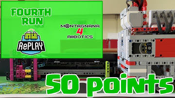 FLL RePlay | Fourth run 50 points  - Step Counter & Treadmill
