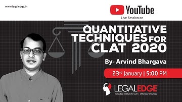 Quantitative Techniques for CLAT 2020 by Arvind Bhargava