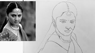 Beautiful Pencil Sketch Of Anushka Shetty  DesiPainterscom