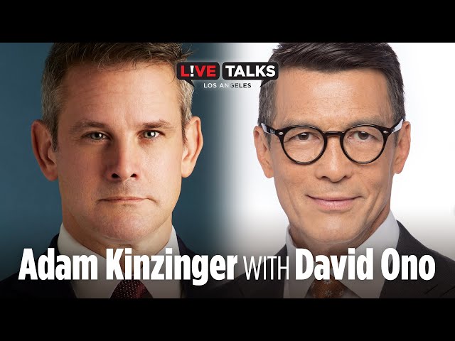 Adam Kinzinger in conversation with David Ono at Live Talks Los Angeles