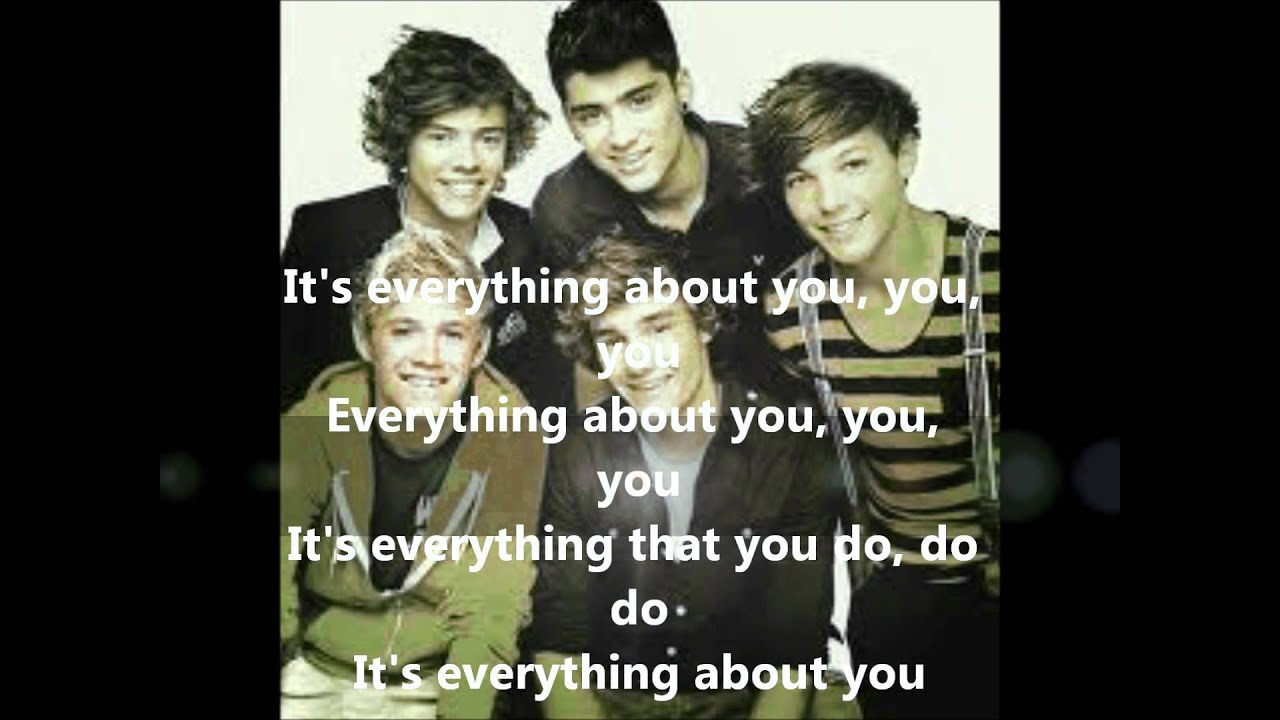 One direction Everything About You lyrics - YouTube