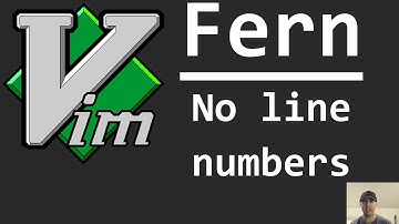Disable Line Numbers in Fern