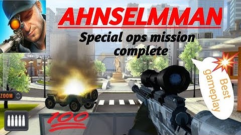 Ahnselmman sniper 3d complete special ops mission |Sniper 3d gameplay #sniper 3d