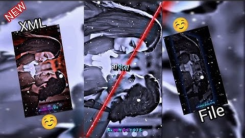 #ও চাঁদেরও আলো দিয়ে মুখ খানি দেখবো🌝।Bangla Sad Song XML file🔰 XML file  alight motion🔰 XML File🔰