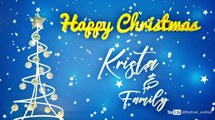 Krista #Christmas #special #video #wish Happy Chri...