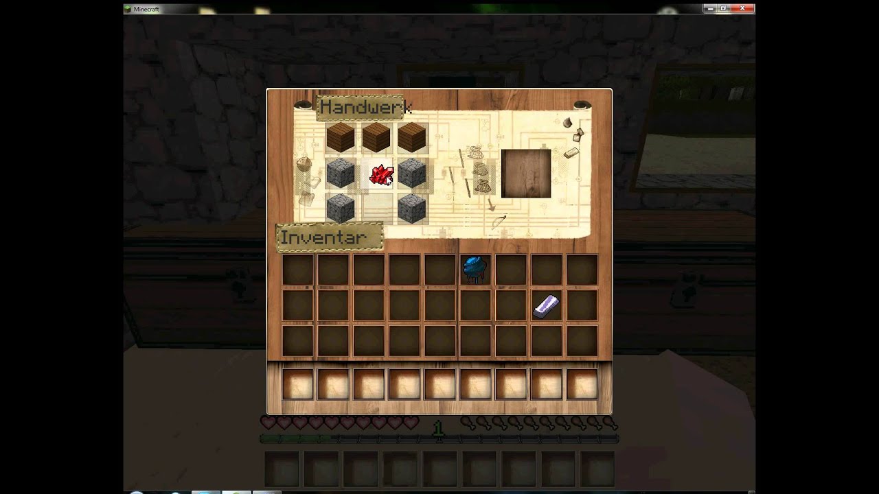 Minecraft (Klebriger) Kolben craften - YouTube