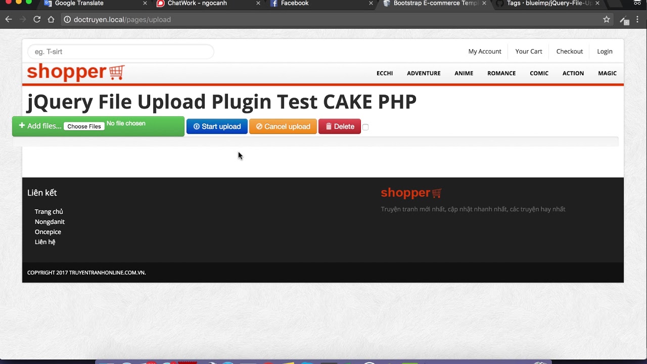 Hướng dẫn sử dụng plugin Jquery Upload File trong cakephp 2. - YouTube