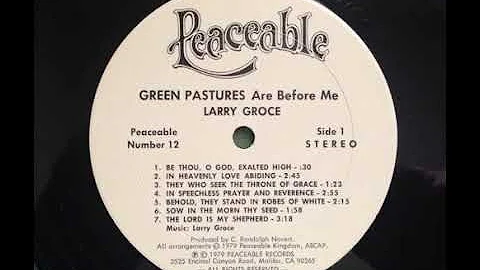 Larry Groce's 1979 album "Green Pastures" L.P. in ...