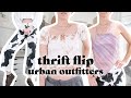 thrift flip: urban outfitter dupes | turning a t-shirt into a cute top