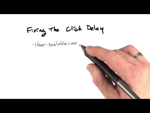 Click delay - Mobile Web Development