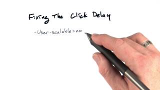 Click delay - Mobile Web Development