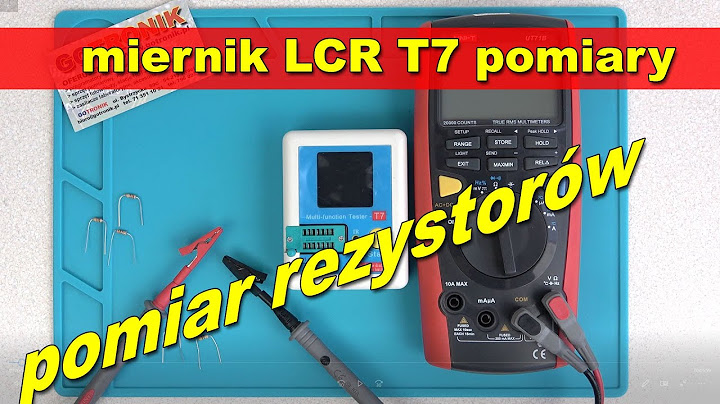 Tester elementów elektronicznych LCR T-7 - pomiar rezystorów