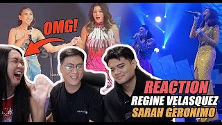 Sarah Geronimo and Regine Velasquez - Concert Performances | SINGERS REACTION