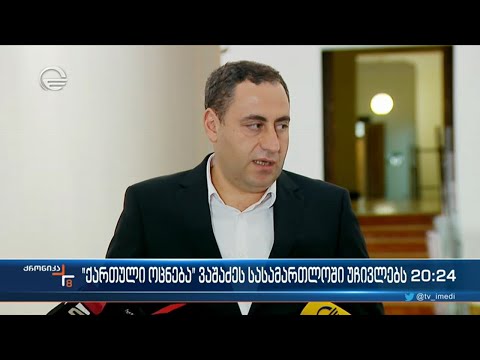\"ქართული ოცნება\" გიორგი ვაშაძეს სასამართლოში უჩივლებს