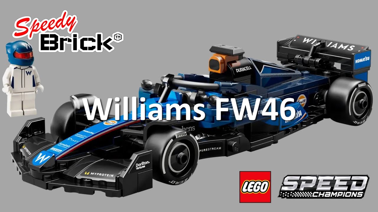 Lego Speed Champions Williams Racing FW46 Formula one car set 