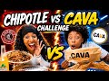 CAVA VS CHIPOTLE CHALLENGE 😱