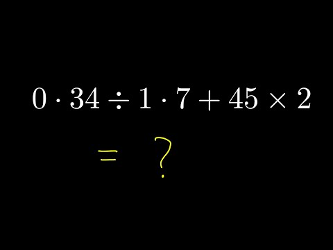BODMAS simplification with Decimal division