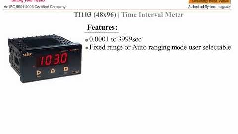 SELEC TI103 TIME INTERVAL METER