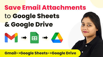 How to Save Email Attachments to Google Sheets & Google Drive Automatically