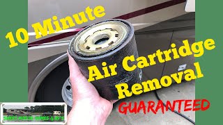 How to REMOVE Air Dryer Cartridge/Filter in 10 minutes! RV Motor Home Semi