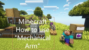 Minecraft | How to use Mechanical Arm in 