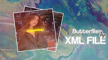 Butterflies 🦋❤️ || Am preset 🔰 || Link in comment ⬇️ #alightmotion #avm #lyric #xmlschema #xmlfile