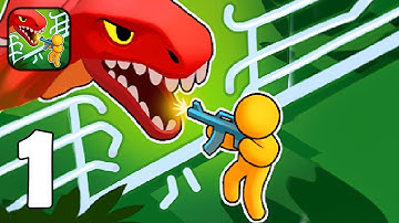 Dino Fighter: Jurassic Escape - Part 1 Stick Park Dino Army Commander - Gameplay Walkthrough