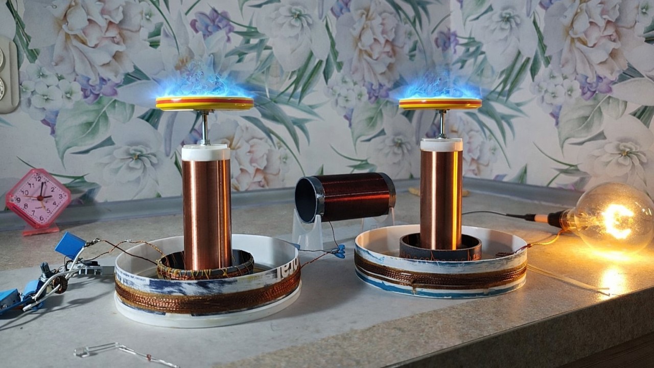 Съём СЭ на частоте 593,3КГц. Дармовая ЭНЕРГИЯ на основе РЕЦИКЛИНГОВЫХ катушек