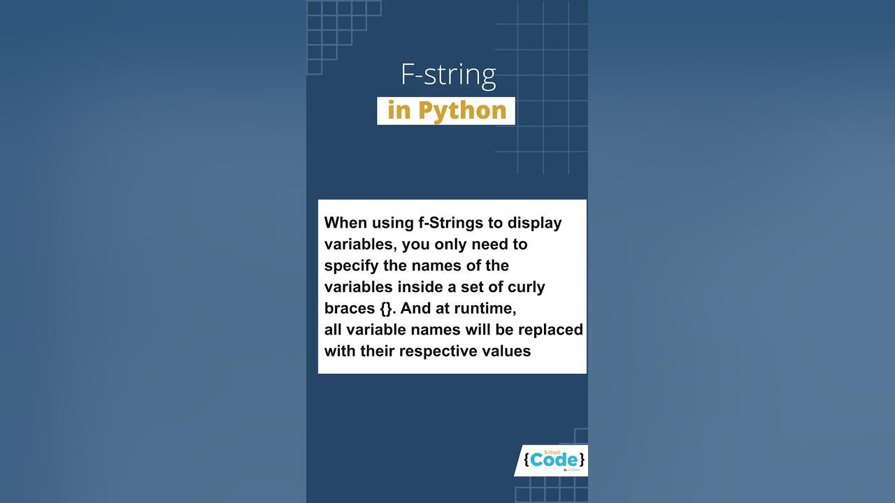 F-Strings In Python In One Minute | How To Use F-Strings In Python? | # ...