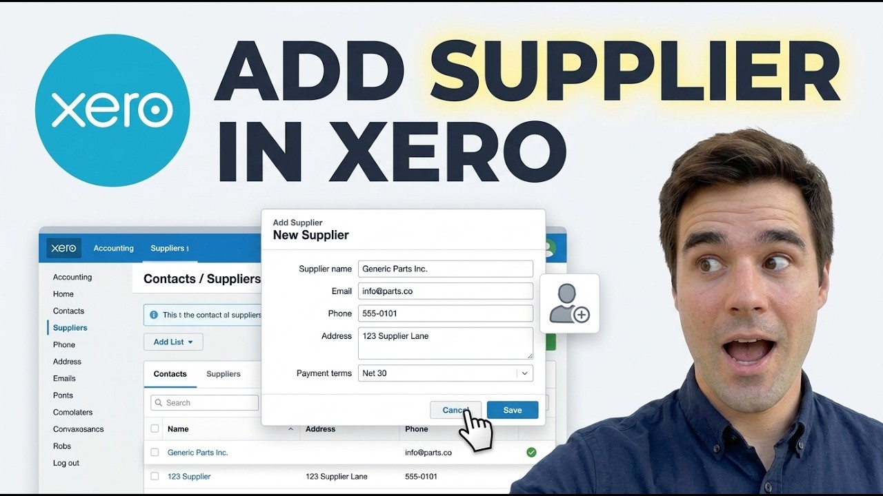 How To Add Supplier In Xero (Quick Guide) - YouTube