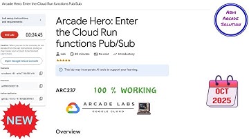 Arcade Hero: Enter the Cloud Run functions Pub/Sub | OCT 2025 |#ARC237 #qwiklabs #qwiklabsarcade2025