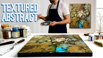 Mastering TEXTURED Art On Canvas / ABSTRACT ACRYLIC Painting / Knife Magic